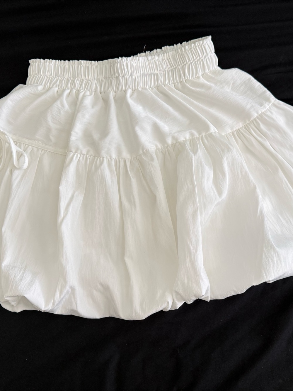 Ready Me Go! Japan White Ruffle Skort Mini Skirt Shorts Elastic Waist Kawaii